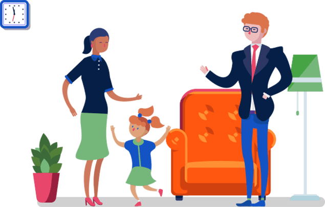 Parents with children